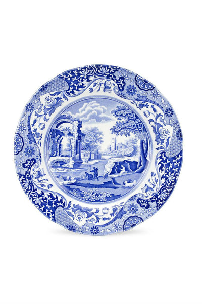 Spode Blue Italian Dinner Plate, Set of Four