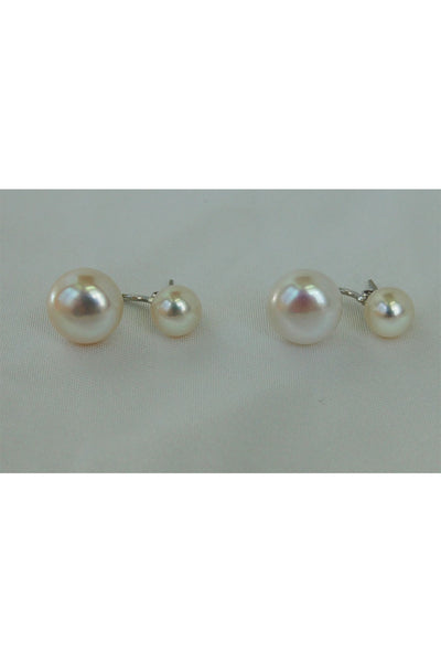 The Grace Double Pearl Stud