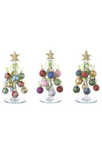 Load image into Gallery viewer, Glass Christmas Trees with Ornaments
