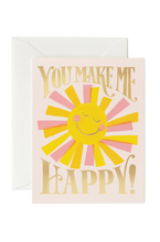 Load image into Gallery viewer, Rifle Paper Co. &quot;You Make Me Happy&quot; Card
