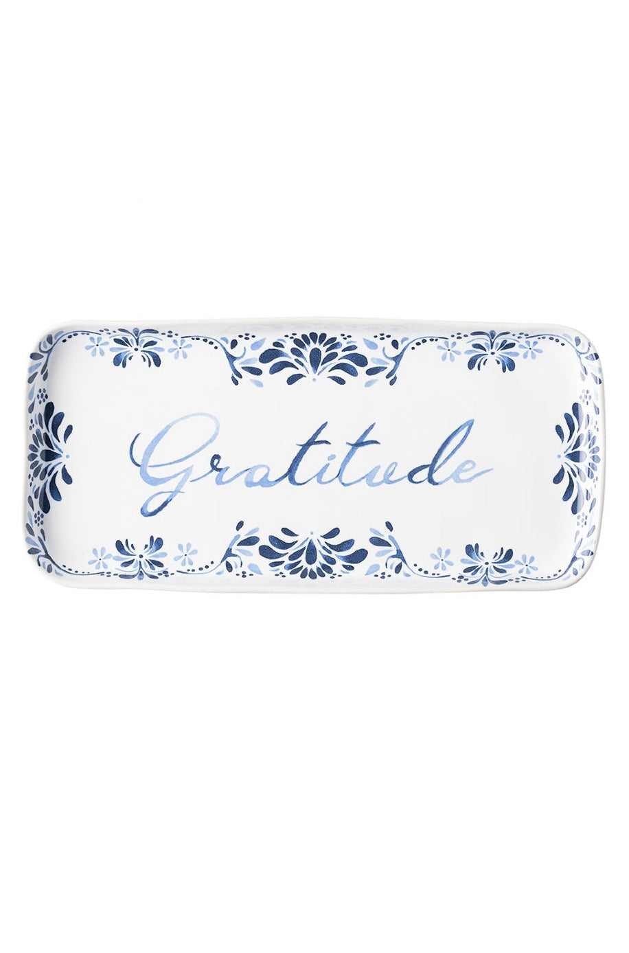 Juliska Iberian Journey Indigo Gratitude Tray