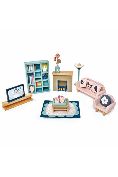 Tender Leaf Toys Doll House Sitting Room Set
