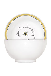 "Good Morning Honey" Bee Cereal Bowl Set