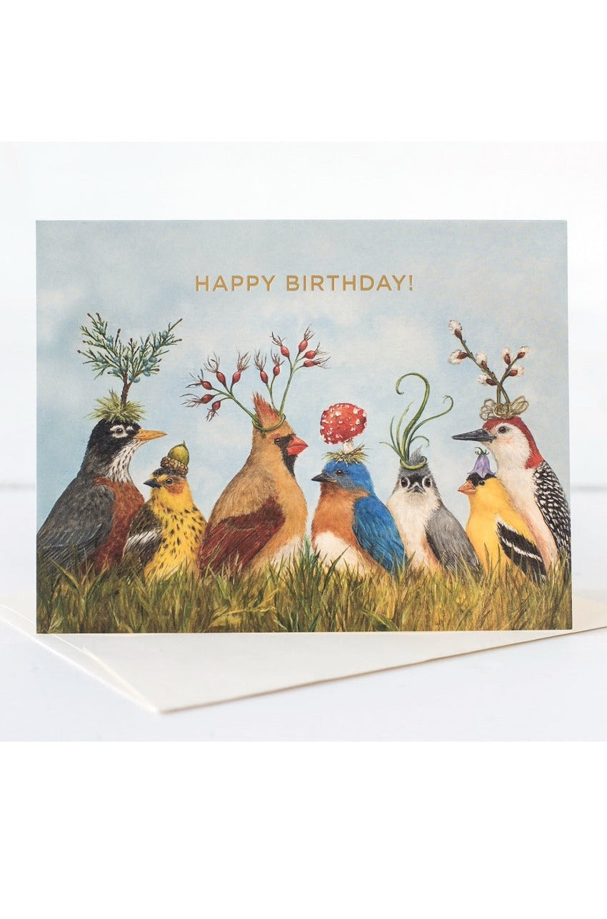 Bird Party Birthday Card