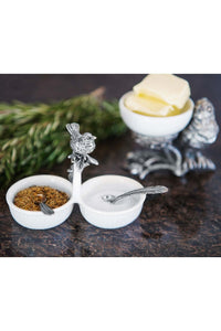 Vagabond House Song Bird Double Salt Cellar