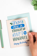 Load image into Gallery viewer, Gift to Humanity Birthday Sticker Card
