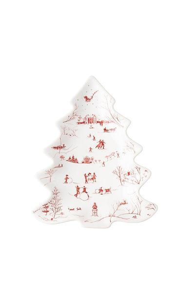 Juliska Country Estate Winter Frolic Ruby Small Tree Tray